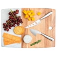 thumbnail image 1 of Core Kitchen Marble & Acacia Server Board Set with Cheese Knives, 3-piece Set, 1 of 5