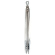 Core Kitchen Silver Silicone Locking Tong