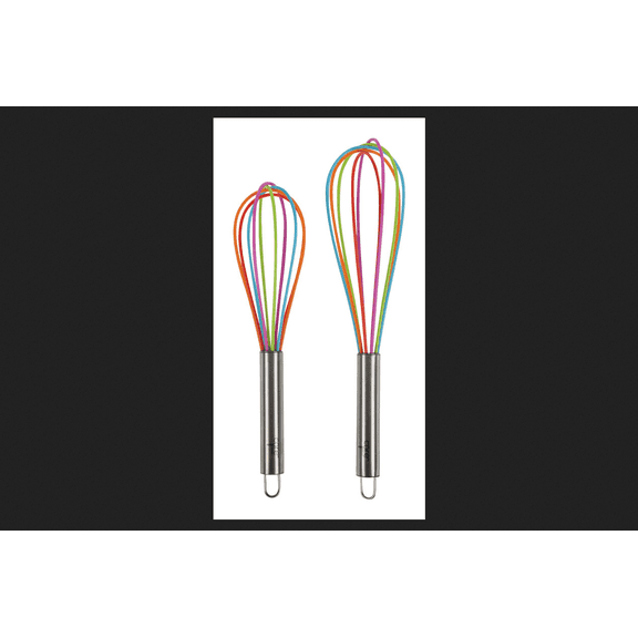 Core Kitchen Whisk Set Stainless Steel/Silicone Multi-Colored