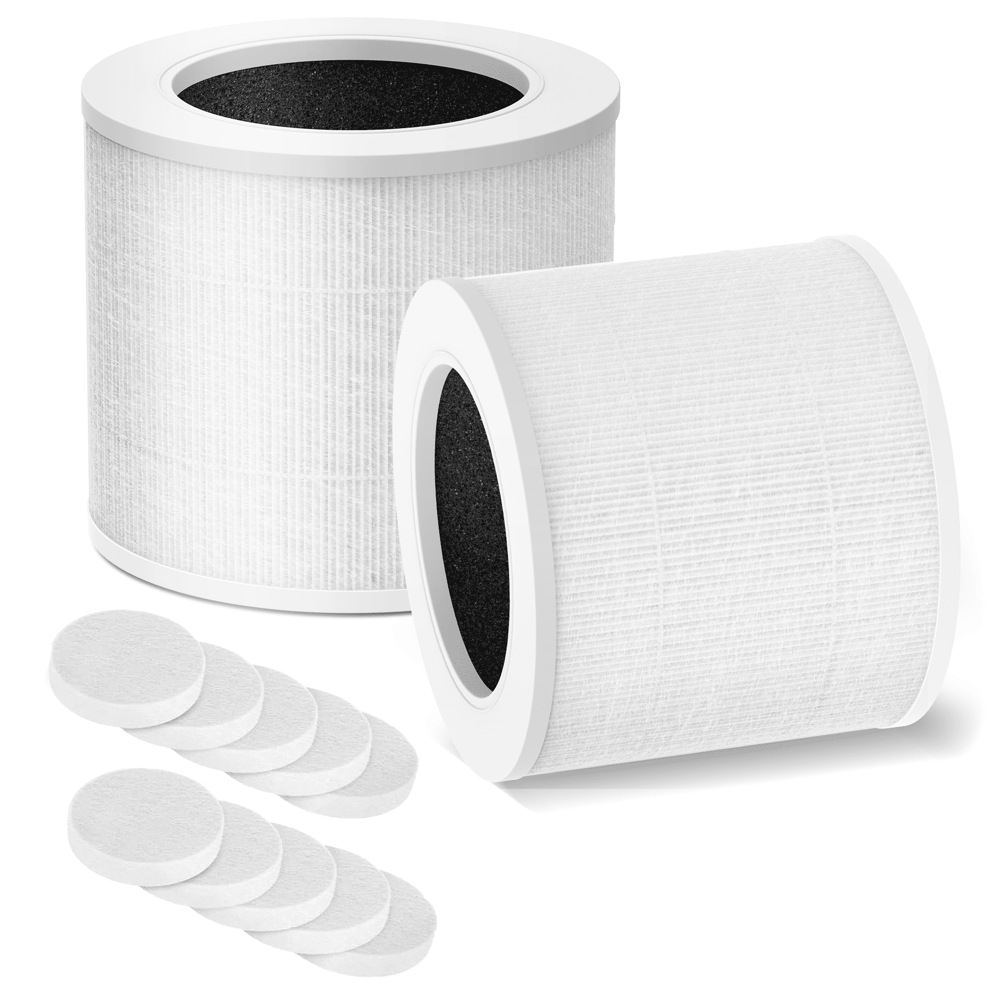 2 pack Air Purifier Filter Core Mini Replacement Filter Compatible with LEVOIT Core Mini-P Air Purifier, 3-in-1 H13 HEPA High-Efficiency Activated Carbon Replacement Filter