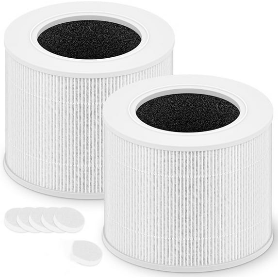 Core Mini Replacement Filter for LEVOIT Core Mini-RF Air Purifier,Replacement Filter 3-in-1 HEPA,High-Efficiency Activated Carbon,2 Filter & 6 Fragrance Sponge