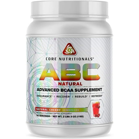 Core Nutritionals ABC Advanced BCAA Supplement 50 Servings (Natural Cherry Lemonade)