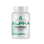 Core Nutritionals Alpha Platinum Ultra-Potent Natural Hormone Optimizer, Anabolic Testosterone Booster and Estrogen Blocker, 56 Capsules