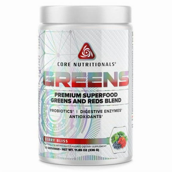 Core Nutritionals Greens Platinum Premium Superfood Greens and Reds Blend 30 Servings (Grape Candy)