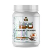 Core Nutritionals ISO, 100% Micro Filtered, Zero Artificial Fillers, 24g Whey Protein Isolate, 32 Servings Cappuccino