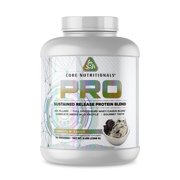 Core Nutritionals Pro Sustained Release Protein Blend, Digestive Enzyme Blend, 25G Protein, Low Carb, 65 Servings (Cookies N Cream)