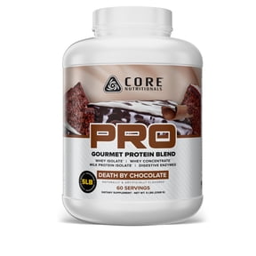 Core Nutritionals Pro Sustained Release Protein Blend, Digestive Enzyme Blend, 25G Protein, Low Carb, 61 Servings (Death By Chocolate)