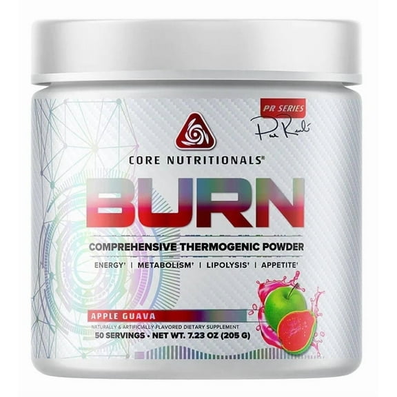 Core Nutritionals Platinum Burn Comprehensive Thermogenic Powder 50 Servings (Apple Guava)