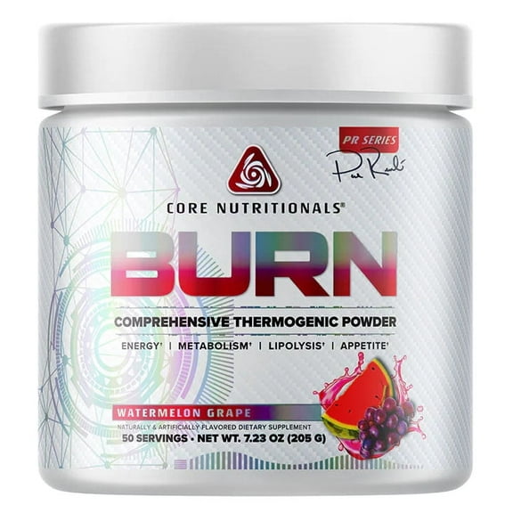 Core Nutritionals Platinum Burn Comprehensive Thermogenic Powder 50 Servings (Watermelon Grape)