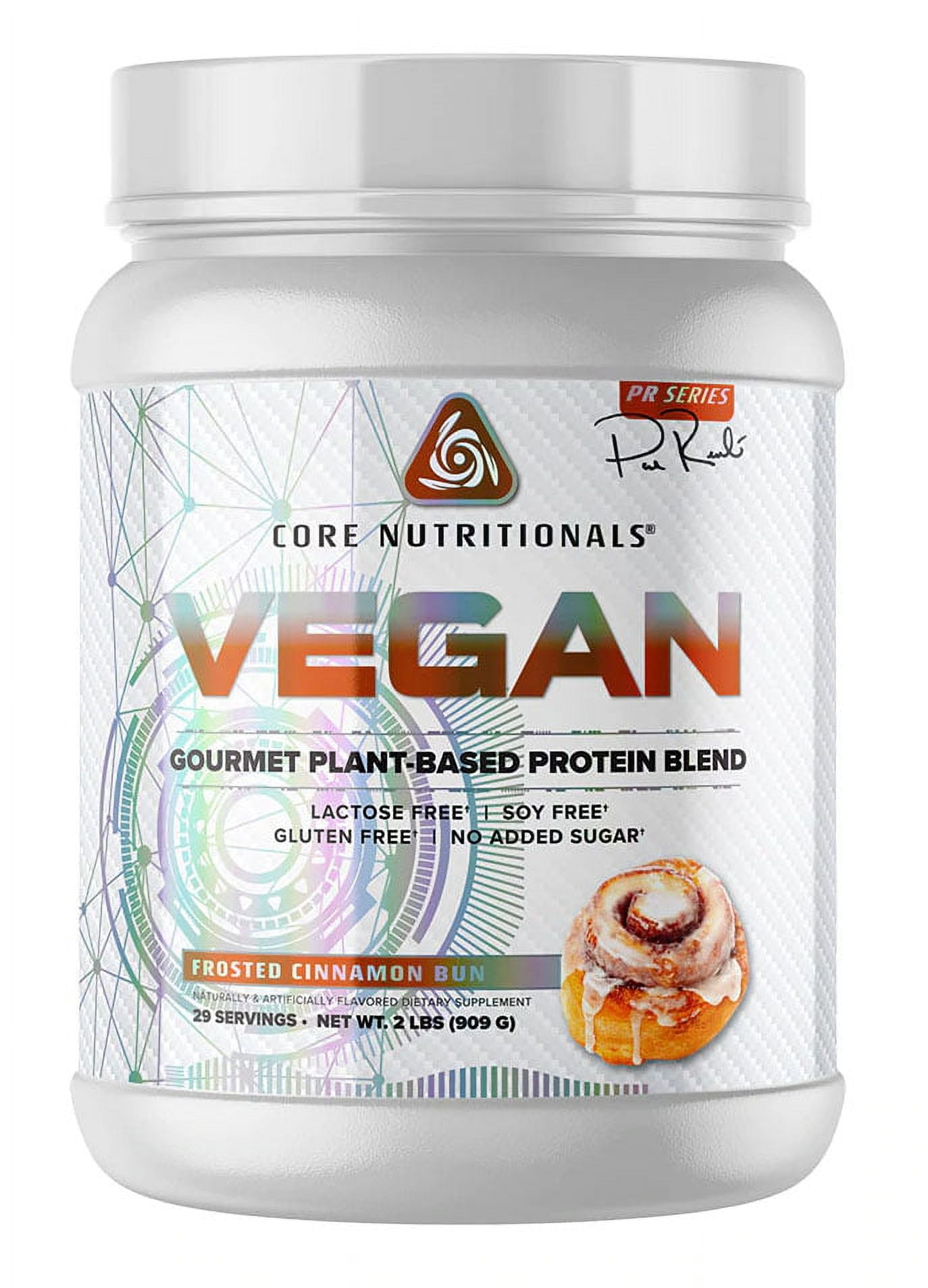 Core Nutritionals Platinum Vegan Plant-Based Protein Powder 29 Servings (Frosted Cinnamon Bun)