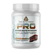 Core Nutritionals Pro Sustained Release Protein Blend, Digestive Enzyme Blend, 25G Protein, Low Carb, 24 Servings Death By Chocolate