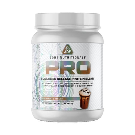 Core Nutritionals Pro Sustained Release Protein Blend, Digestive Enzyme Blend, 25G Protein, Low Carb, 26 Servings (Chocolate Mocha)