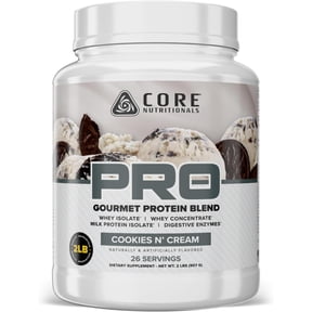 Core Nutritionals Pro Sustained Release Protein Blend, Digestive Enzyme Blend, 25G Protein, Low Carb, 26 Servings (Cookies N Cream)