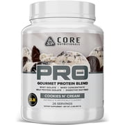 Core Nutritionals Pro Sustained Release Protein Blend, Digestive Enzyme Blend, 25G Protein, Low Carb, 26 Servings Cookies N Cream