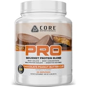 Core Nutritionals Pro Sustained Release Protein Blend, Digestive Enzyme Blend, 25G Protein, Low Carb, 27 Servings Chocolate Peanut Butter
