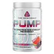 Core Nutritionals Pump Platinum Full-Spectrum Non-Stimulant Pre-Workout 20 Servings Watermelon Grape