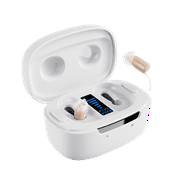 Ceretone Core One Pro Beige FDA-Cleared OTC Invisible In The Ear Hearing Aids   Virtually Invisible, Rechargeable, Intricon Chip for High-Definition Sound, Penny-Size Design, Video Guide & Support