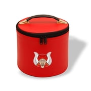 Core Plus Group Deluxe Masonic Fez Cap Case, Imitation Leather, Hat/Cap Storage Box, Display Box for Masonic & Eastern Star Fez Hats, OES Gifts, Sashes & Accessories Red 28
