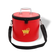 Core Plus Group Machine Embroidery Knight /Templar Fez Case, Deluxe Masonic Fez Cap Case with Strap, Imitation Leather, Hat/Cap Storage Box, Display Box for Masonic & Eastern Star Fez Hats