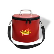 Core Plus Group Threaded Hand Embroidery Knight Templar Fez Case,Deluxe Masonic Fez Cap Case with Strap, Imitation Leather, Display Box for Masonic & Eastern Star Fez Hats