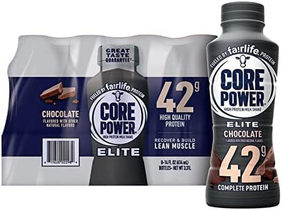 Core Power Elite High Protein Shake Chocolate Flavor Ready To Drink 42g 14 Fl Oz 8 Pack 5724