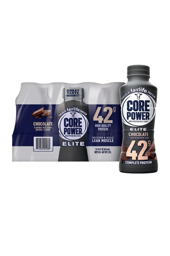 Fair Life Nutrition Plan Core Power Elite 42g. Protein Shake, Chocolate - Liquid (14 fl. oz, 8 pk.)