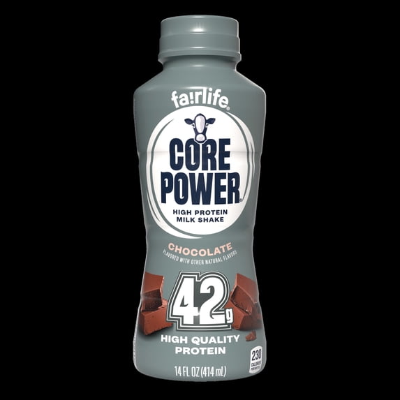 Core Power Elite High Protein Shake with 42g Protein by fairlife Milk, Chocolate, 14 fl oz