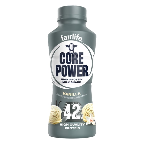 Core Power High Protein Shake, Vanilla, 42g Bottle, 14 fl oz