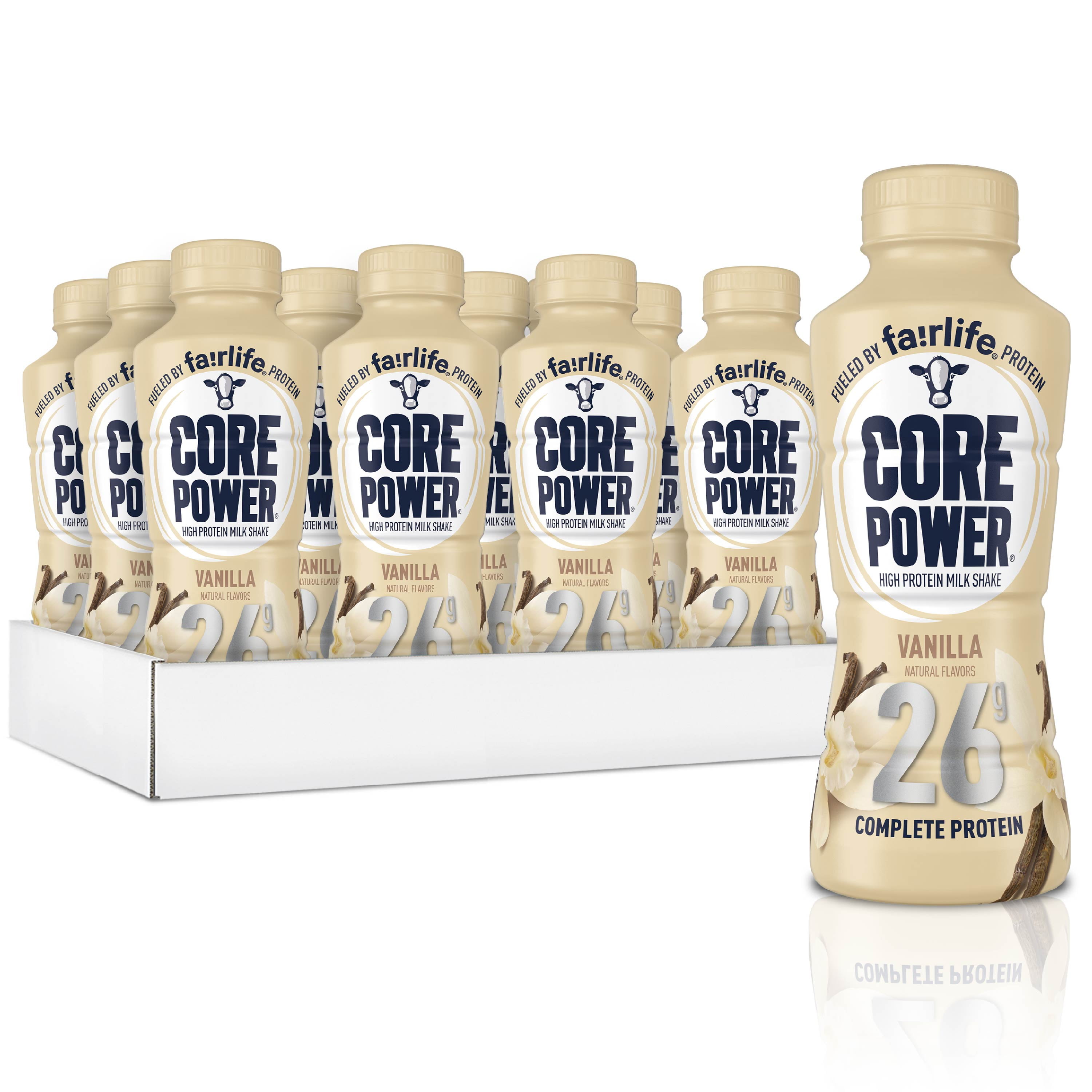 Core Power Protein Shake, Vanilla, 26g Protein, 14 Fl Oz, 12 Count