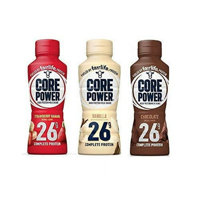 Core Power by Fairlife High Protein, 26g Protein, 3 Flavor Variety Pack
