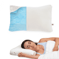 thumbnail image 1 of Core Products Adjustable Pillow - Customizable Loft with Alternative-Down Fill for Side, Back, or Stomach Sleeping; Cooling Gel Memory Foam Keeps You Cool and Comfortable - Standard Size
-2 pack, 1 of 8