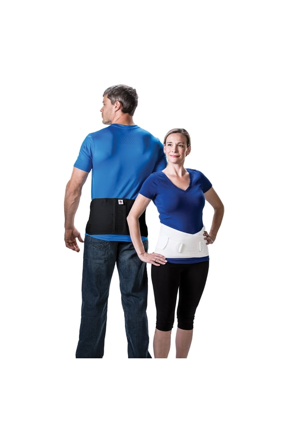 Corfit LS Lumbar Support Adjustable Back Brace for Pain Relief, Men/Women - Black, Small