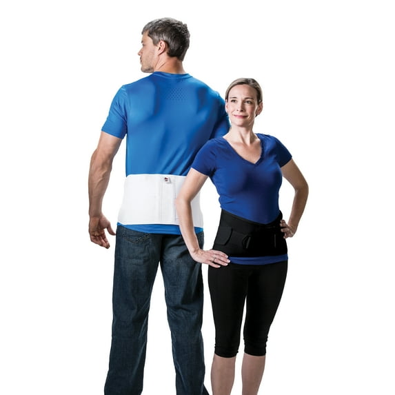 Core Products Corfit LS Lumbar Support Adjustable Back Brace for Pain Relief, Men/Women - White, XXLarge
