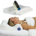 thumbnail image 1 of Core Products Double Core Select Cervical Pillow – Orthopedic Neck Support with 4 Adjustable Rolls for Pain Relief, Alignment & Posture – Contoured for Side & Back Sleepers – Assembled in USA, 1 of 8
