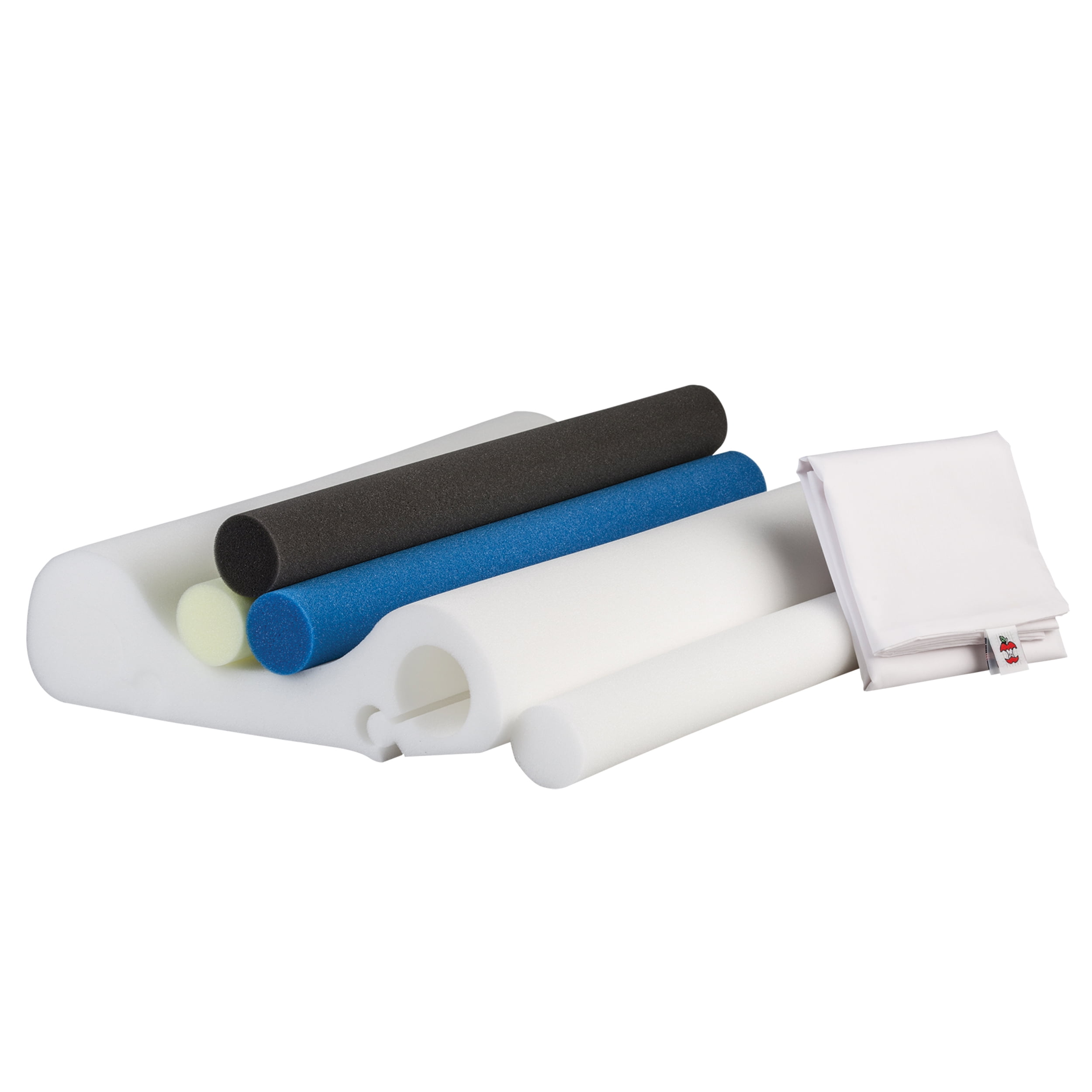 Adjustable Foam Cervical Pillow with Interchangeable Support Rolls