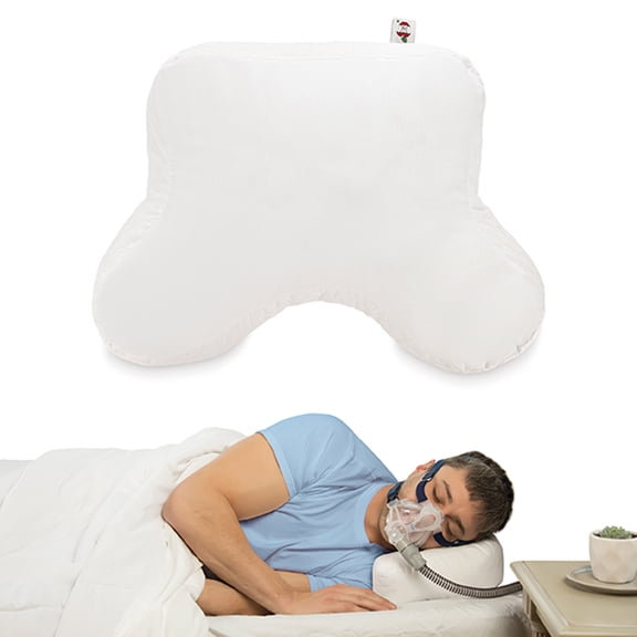 Core Products Double Edge CPAP Pillow, Contoured Comfort Pillow to Reduce Mask Leaks, Pressure Point Soreness - 4" Loft