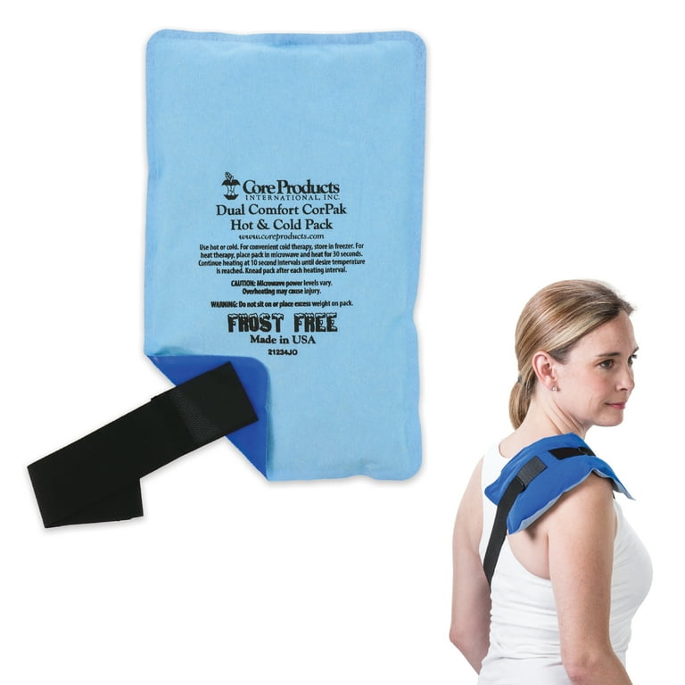 Dual Comfort CorPak Reusable Hot and Cold Pack with Strap, 10 x 6