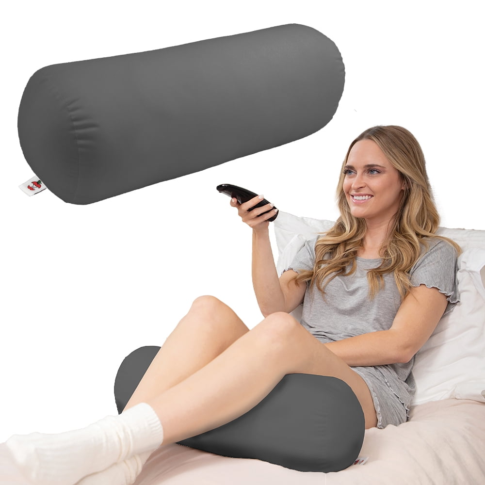 Core Products Jackson Roll Orthopedic Bolster Pillow - Neck, Back, Leg, Knee & Arm Support – Cervical & Lumbar Roll for Pain Relief, Spinal Alignment & Travel Comfort for Bed or Chair- Gray