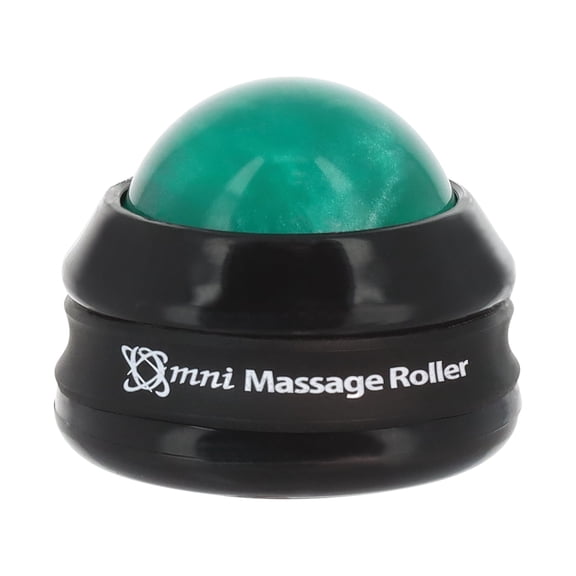 Core Products Mini Omni Massage Ball Manual Roller Massager for Self Massage Therapy Tool, White Cap - Green