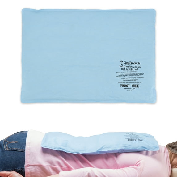 Core Products Soft Comfort CorPak – Reusable Hot & Cold Therapy Pack, Ice Pack for Injuries, No-Frost Compress for Muscle, Back & Joint Pain Relief – 12.5" x 18.5", Made in USA