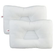 Core Products Tri-Core Cervical Support Pillow for Neck, Shoulder, and Back Pain Relief; Ergonomic Orthopedic Contour - for Back and Side Sleepers; Assembled in the USA - Firm, Full Size, 2 Pack