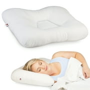 Core Products Tri-Core Cervical Support Pillow   Firm Orthopedic Neck Pillow for Pain Relief, Back and Side Sleepers   Ergonomic Contour Pillow   Assembled in USA, Midsize