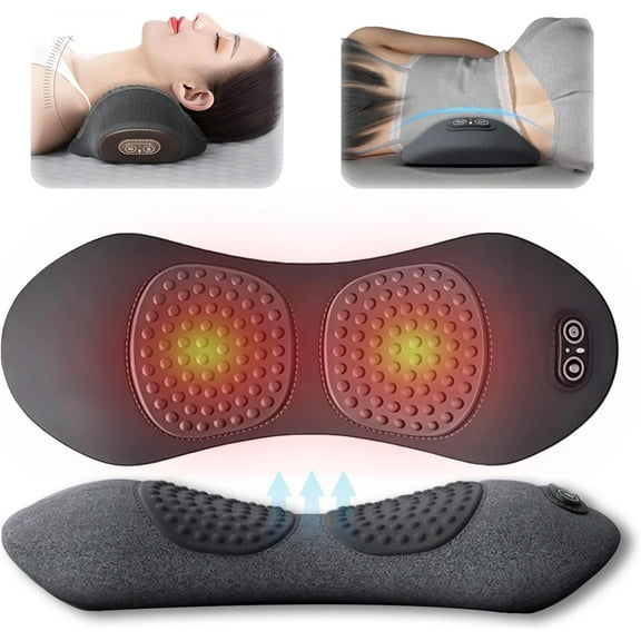 Core Relief 3 in 1 Back Massager, Smooth Spine Triple Fusion Back Massager for Sciatica, with Electric Traction Lifting & Heat Compress, All-Round Support, Relieve Neck & Shoulder Discomfort