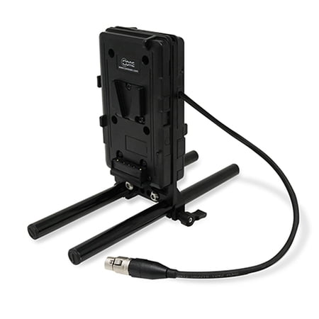Core SWX Dual V-Mount Battery Plate with 15mm LWS Rod Clamp and 4-Pin XLR Cable