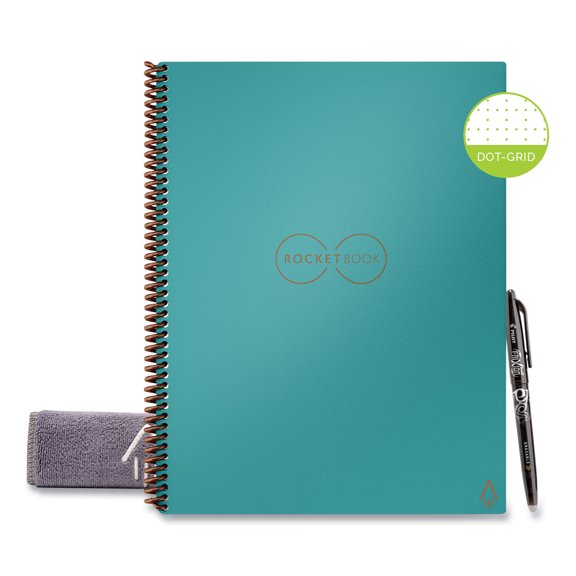 Core Smart Notebook, Dotted Rule (4 sq/in), Neptune Teal Cover, (16) 11 x 8.5 Sheets | Bundle of 2