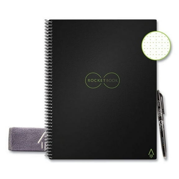 Core Smart Notebook, Dotted Rule, Black Cover, 11 X 8.5, 16 Sheets | Bundle of 2 Each