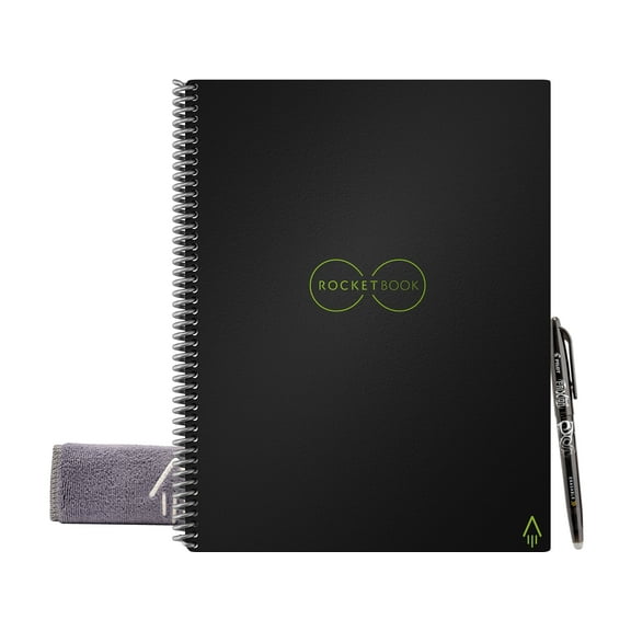 Core Smart Notebook, Dotted Rule, Black Cover, 11 X 8.5, 16 Sheets | Bundle of 5 Each