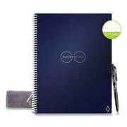 Rocketbook EVR-L-RC-CDF-FR Everlast Smart Reusable Notebook, Dotted Rule, Midnight Blue Cover, 8.5 X 11, 16 Sheets
