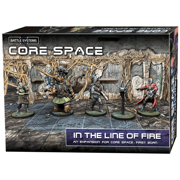 Core Space First Born: In the Line of Fire Expansion - Battle Systems Cooperative / Solo Scifi Dungeon Crawler Board Game