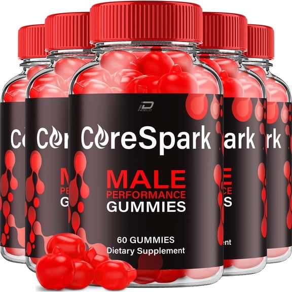 Core Spark Gummies for Men  CoreSpark Male Gummy Natural Blend Reviews, 5 Pack, 300 Gummies
